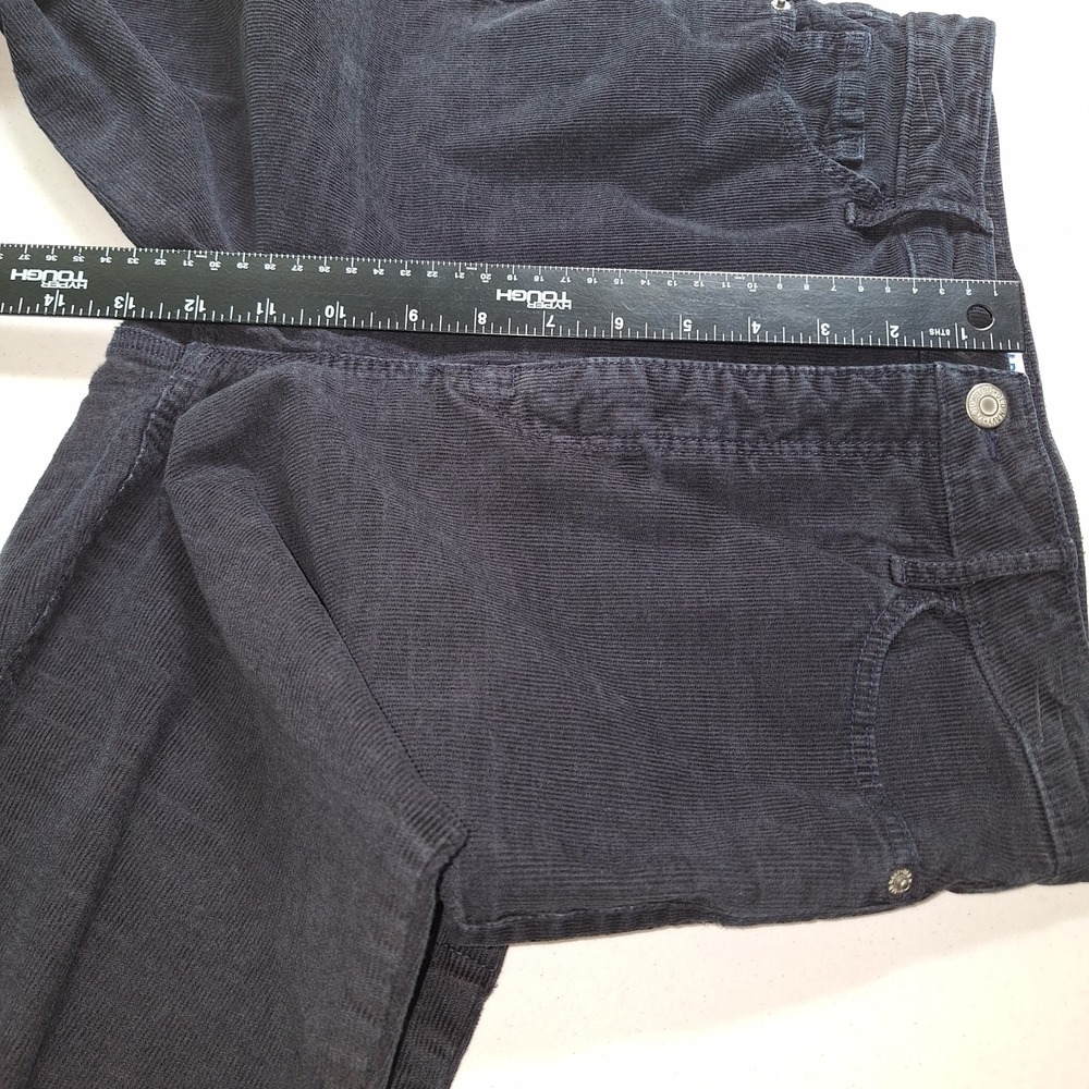 Old Navy Black Corduroy High Waisted Flare Leg Pants Womens Size 8 Secret-Smooth - Picture 11 of 16